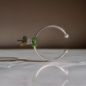 NY charm bangle bracelet